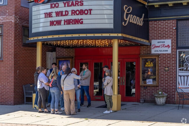 You can catch a movie at The Grand in downtown Upper Hanover Township.