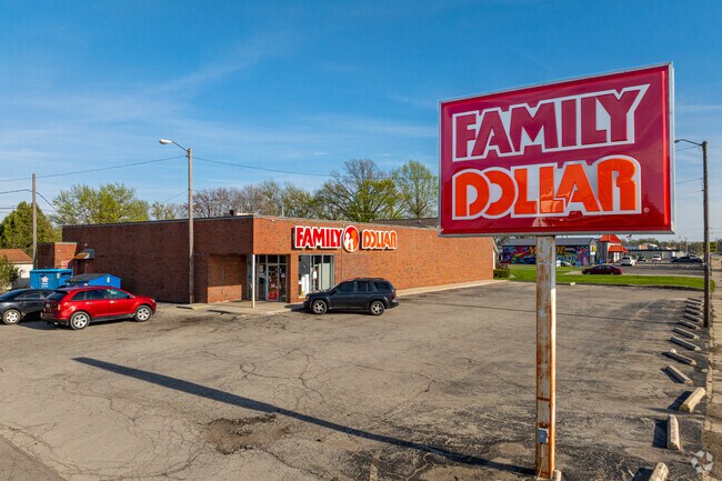 A Family Dollar is just off Adams Street for a convenient grocery stop in The Village.
