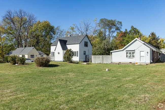 Many homes in Fairgrounds have ample yards and tree coverage.