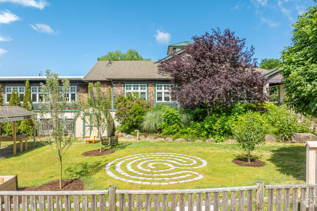 Pine Point School has a vibrant, unique landscape design fit for kids.