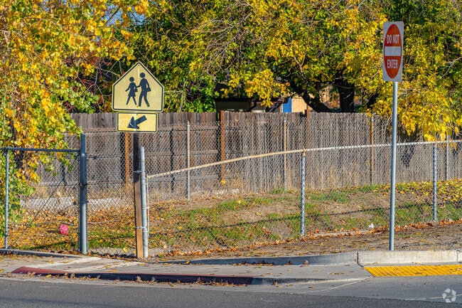 Marked school signs help families stay safe at Kohler Elementary School.