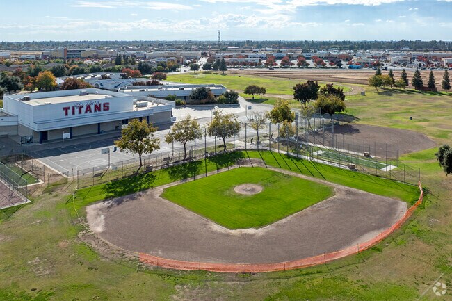 The baseball field at Rio Vista Middle School.