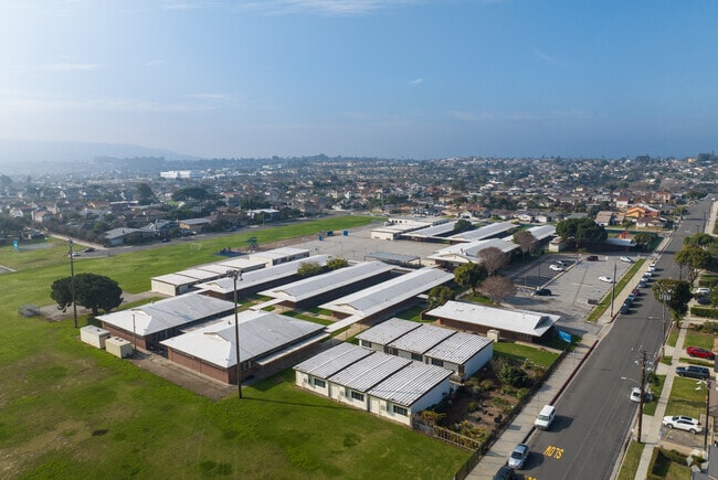 Aerial of Victor Elementary School in West Torrance, CA.