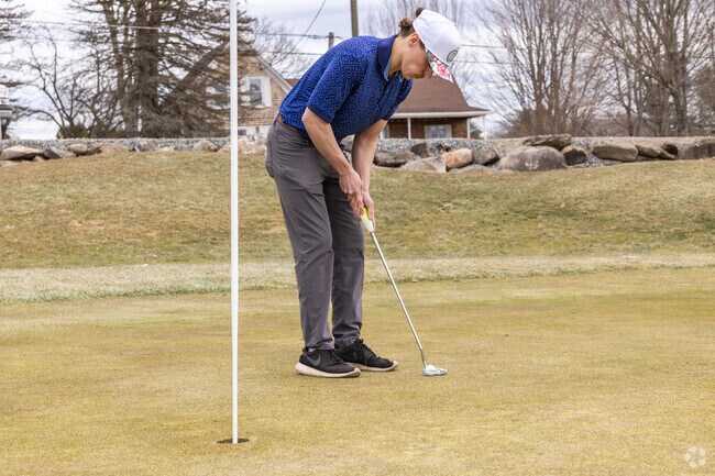 Leeds residents can drive to the nearby Meadows Gold Club to practice their short game.