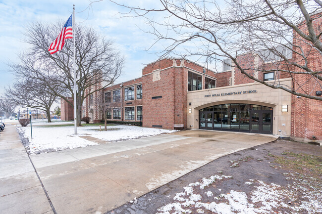 John Mills Elementary School has 678 enrolled students in grades 1-6th.