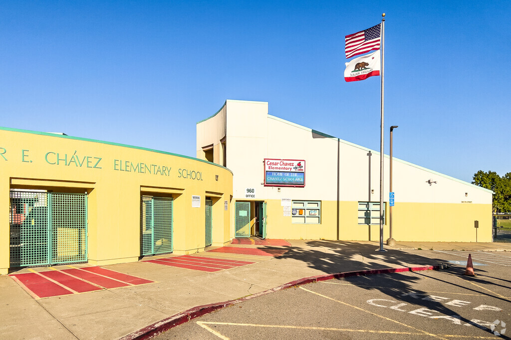 Cesar E. Chavez Elementary has a sunny vibe.
