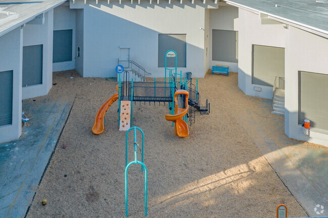 Eagles Nest Charter Academy in Lauderhill has a private playground for younger students to play.