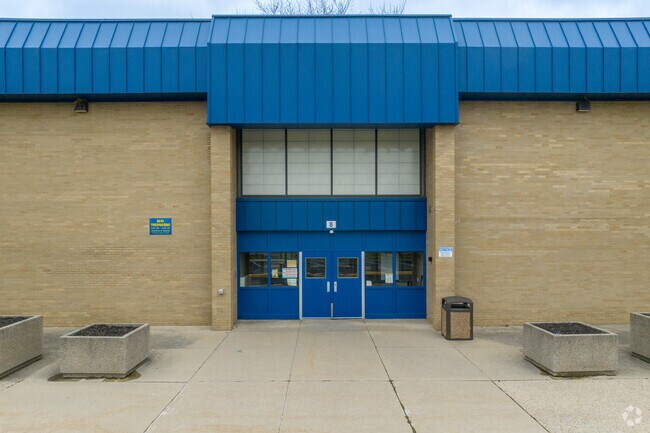 Main entrance at Clintondale Middle School.