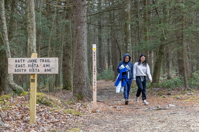 Rider Park’s trails are open year-round for hiking and biking near Eldred.