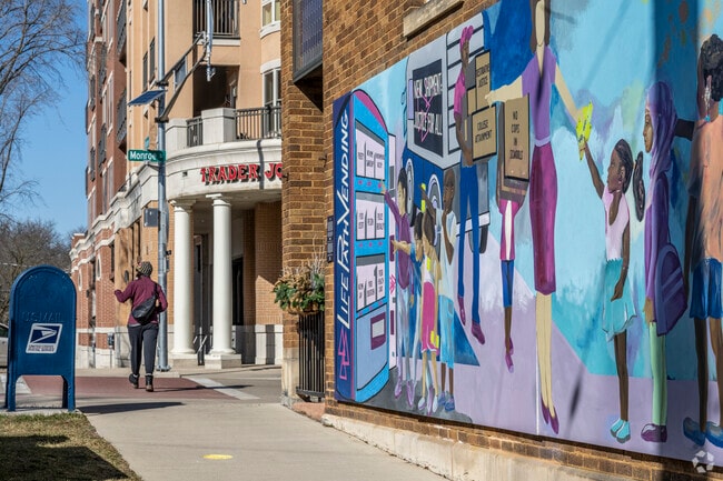 Monroe Street in Dudgeon-Monroe is the cultural center of the neighborhood.
