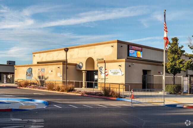 The flag flies high at Victoriano Elementary School in Moreno Valley.