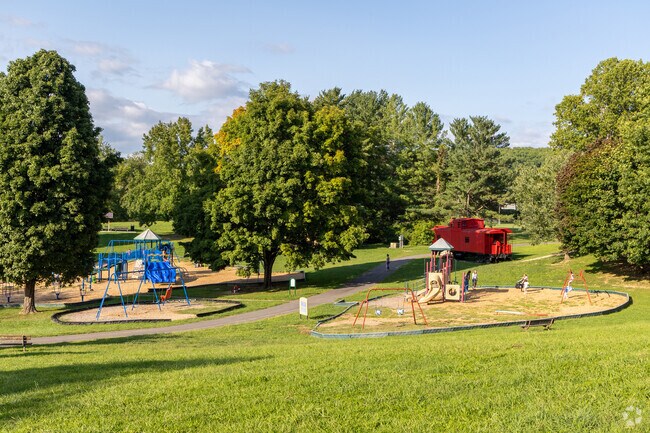 Kids can romp and play at Blacksburg Municipal Park near McBryde neighborhood.