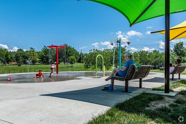 Burroughs Creek Park has a great splash pad for the kids.