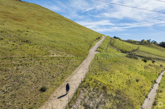 The “Peak Trail,” of mission peak near Blacow offers panoramic views of the bay area.