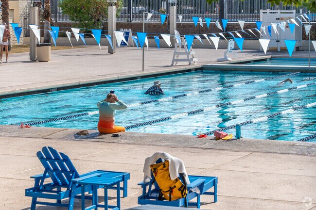Palm Springs Swim Center offers an Olympic-sized pool perfect for laps or family fun.