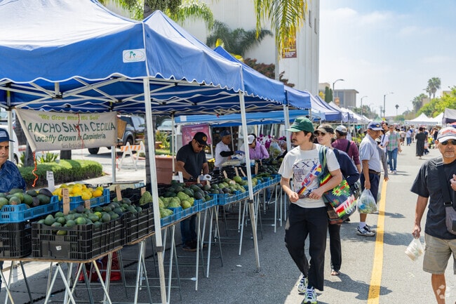 Alhambra Tract residents stock up on locally sourced produce at the Alhambra Farmers Market.