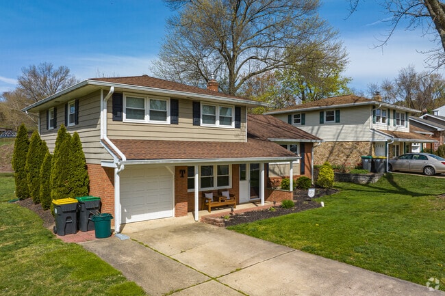 Split-level homes can be found throughout the Pike Creek neighborhood.