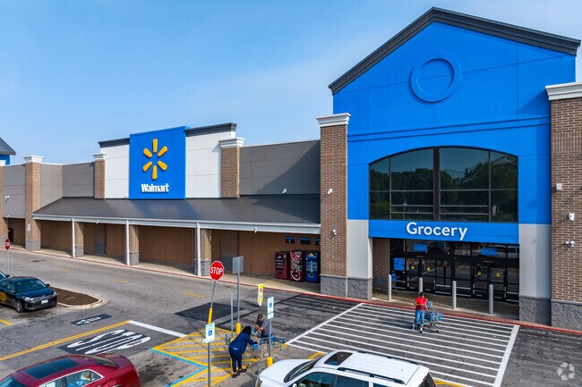 The Walmart near River Hills provides groceries and other essentials.
