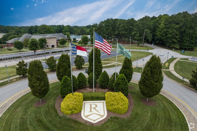 Ravenscroft School is located on 135 wooded acres in North Ridge.