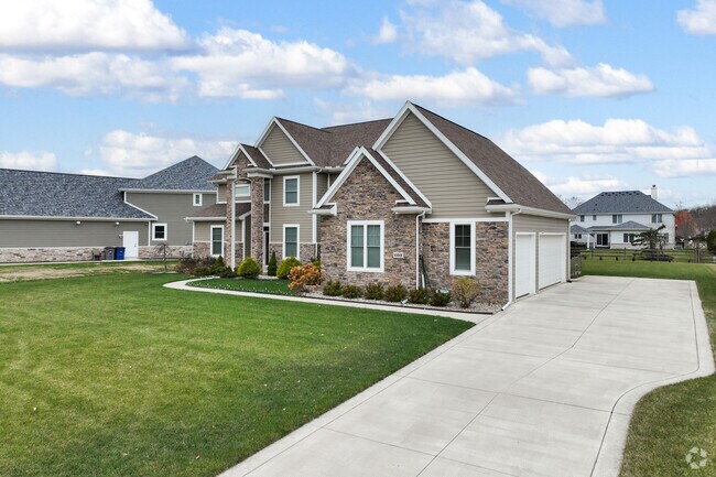 Beautiful contemporary two-story homes make up many newer neighborhoods in Perrysburg.
