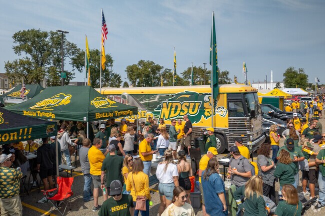 North Dakota State University Football tailgates near Trollwood are a great time for everyone.