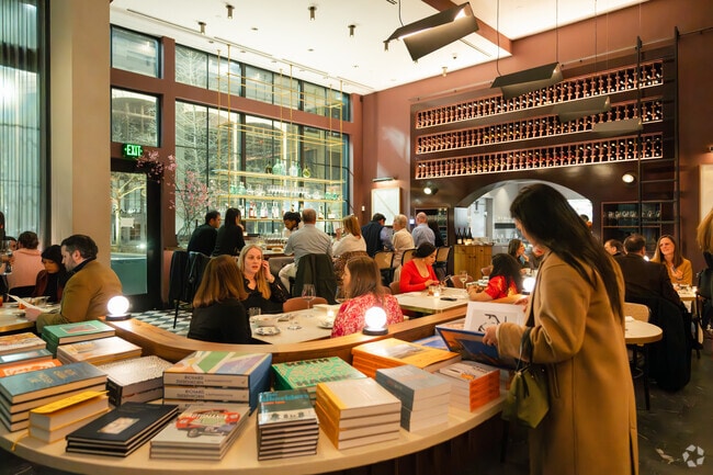 Lenox Park residents can enjoy a glass of wine and read a book at the highly-rated Lucian.