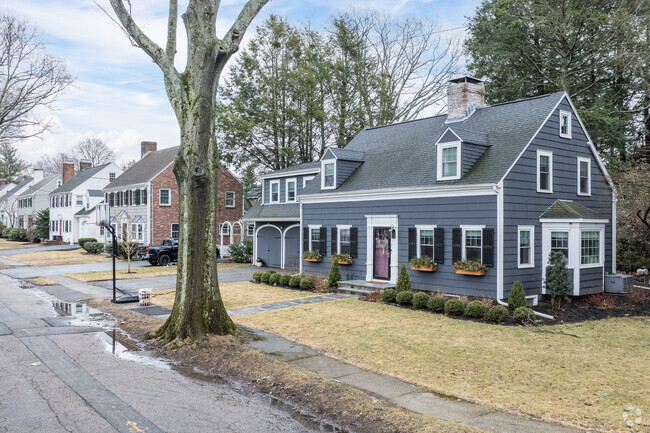 Rows of homes line the streets of Milton Center.