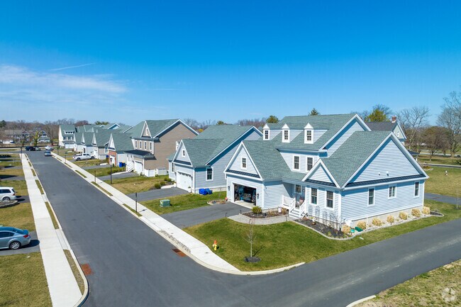 Delaware City has a large section of newly built single family homes.