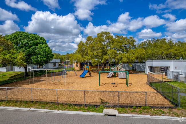 Your kids will enjoy time outside on the playgrounds at Azalea elementary school.