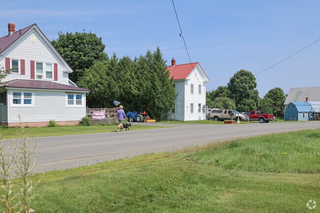 Patten is a small walkable town with homes close to the center of town.