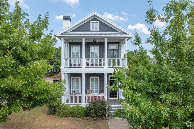 Newly constructed Greek Revival homes can be found in Kingswood.