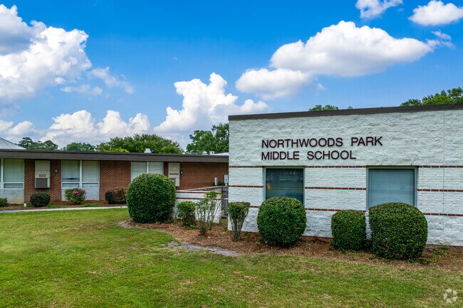 Northwoods Park Middle School serves almost 700 students.