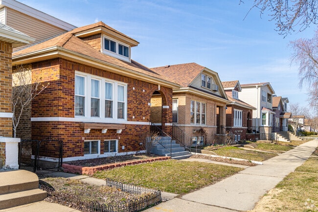 Craftsman style bungalows are found throughout Schorsch Village in a variety of styles.