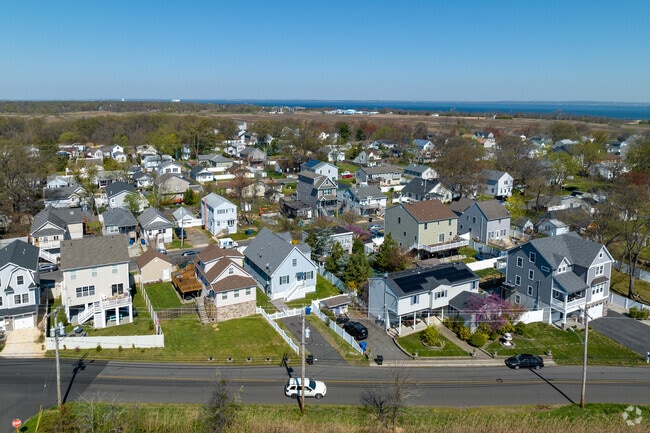 Port Monmouth is less than a half mile from the water.