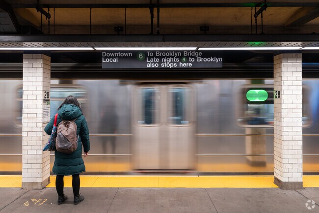 The 6 train connects the neighborhood to the rest of Manhattan