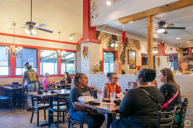 Ted’s Café Escondido near Roberts-Crest serves up classic Mexican dishes and margaritas.