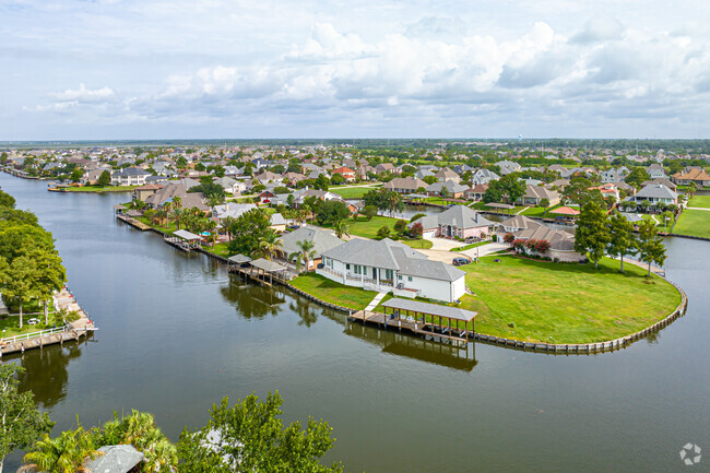 Most homes in Eden Isle area waterfront homes.