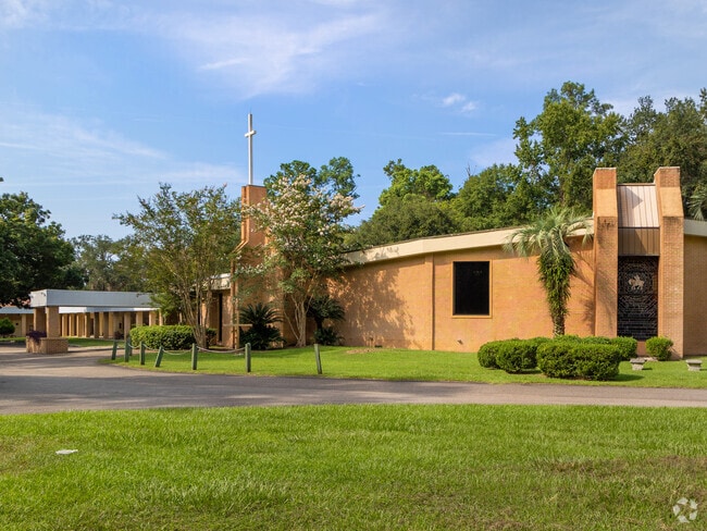 Churches of many faiths include John Wesley United Methodist Church.