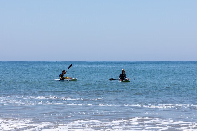 Paddle boarding is a popular sport in Capitan-Gaviota.