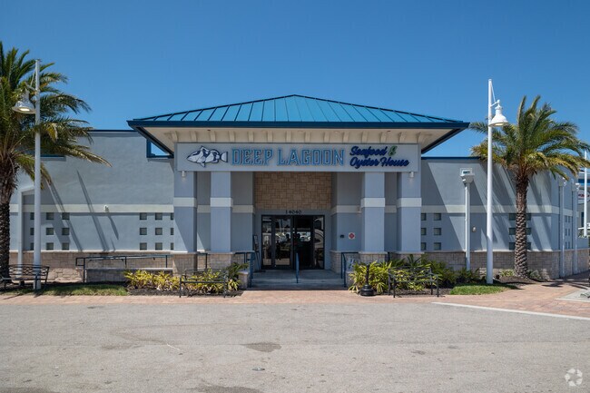 Deep Lagoon Seafood and Oyster House has the best waterside dining in Harlem Heights.