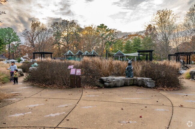 Delano Park features a unique playground and sculpture garden.