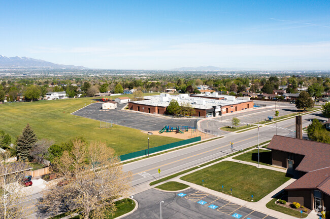 Overview of Silver Mesa Elementary School in the heart of Sandy, UT.