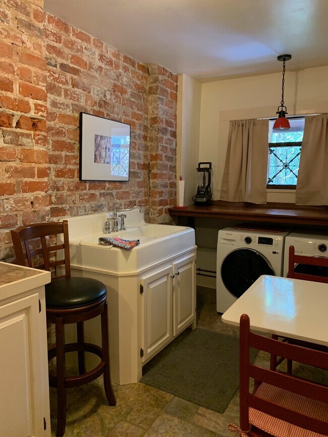 Kitchen with new front loading laundry