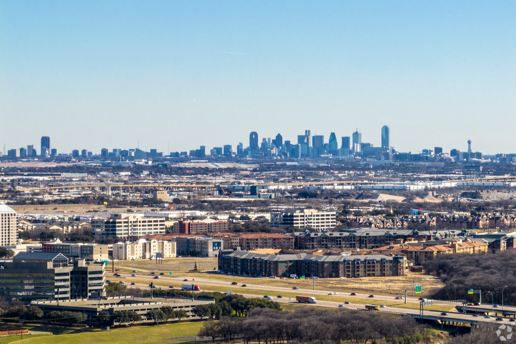 Dallas is a short commute away from the Valley Ranch neighborhood.