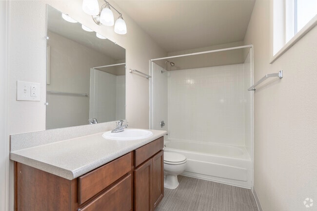 1BR, 1BA - 670SF Bathroom