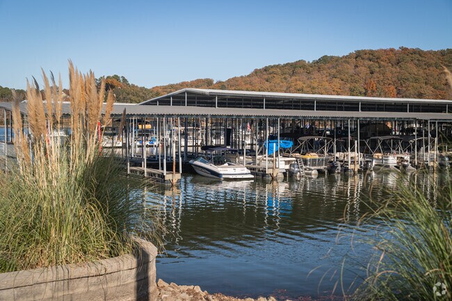 Residents store their boats at marinas in the north end of Soddy-Daisy.