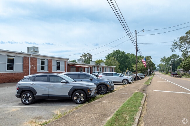 Sidewalks make getting to Potts Camp Middle School a breeze.