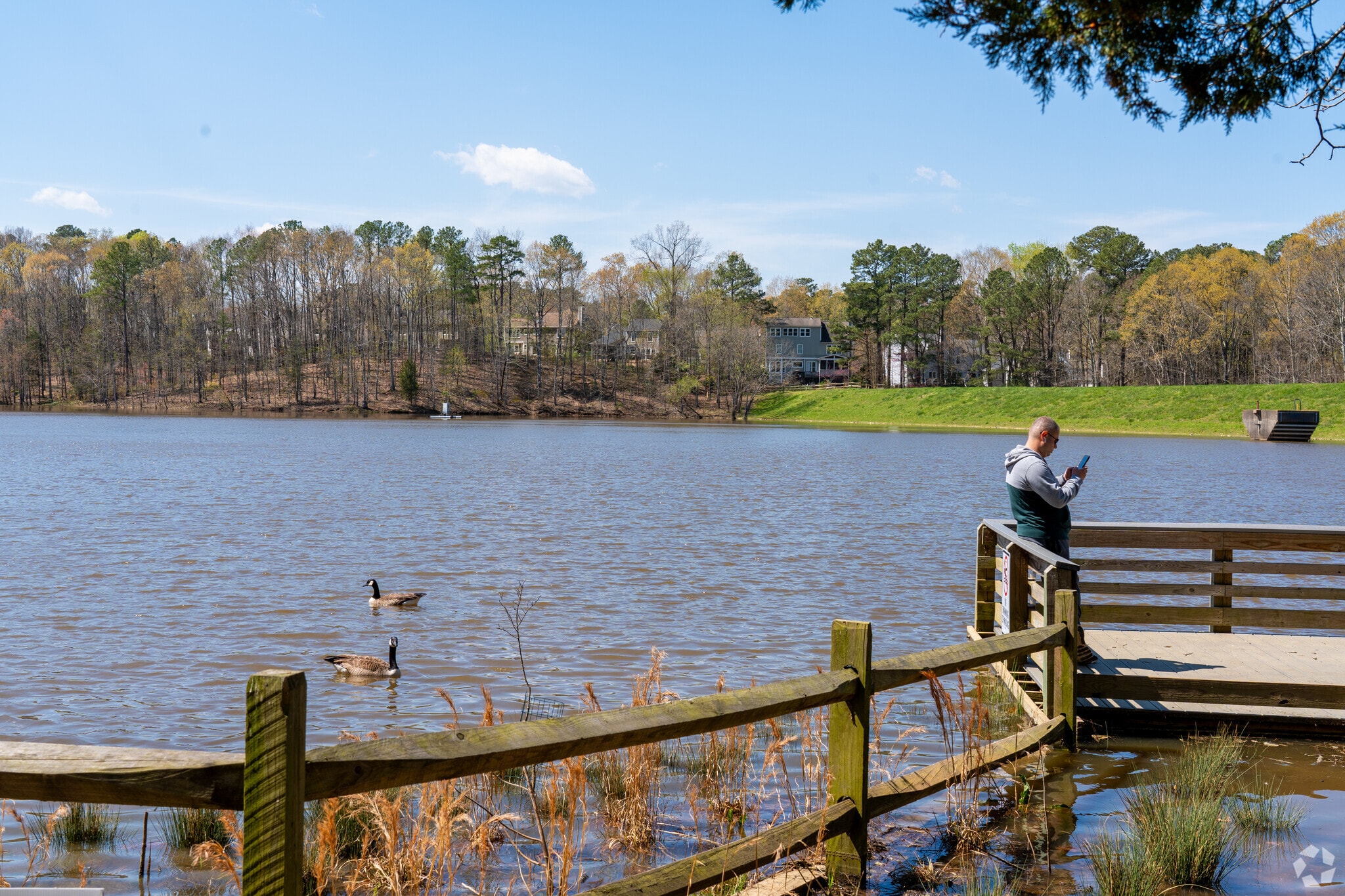Fred G. Bond Park povides a scenic lakeside experience for West Cary residents.