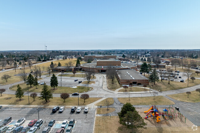 A large parking lot can be found behind Lenawee Christian School for teachers.