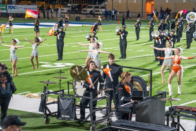 Check out the award winning Hoover High School Band near Bluff Park.